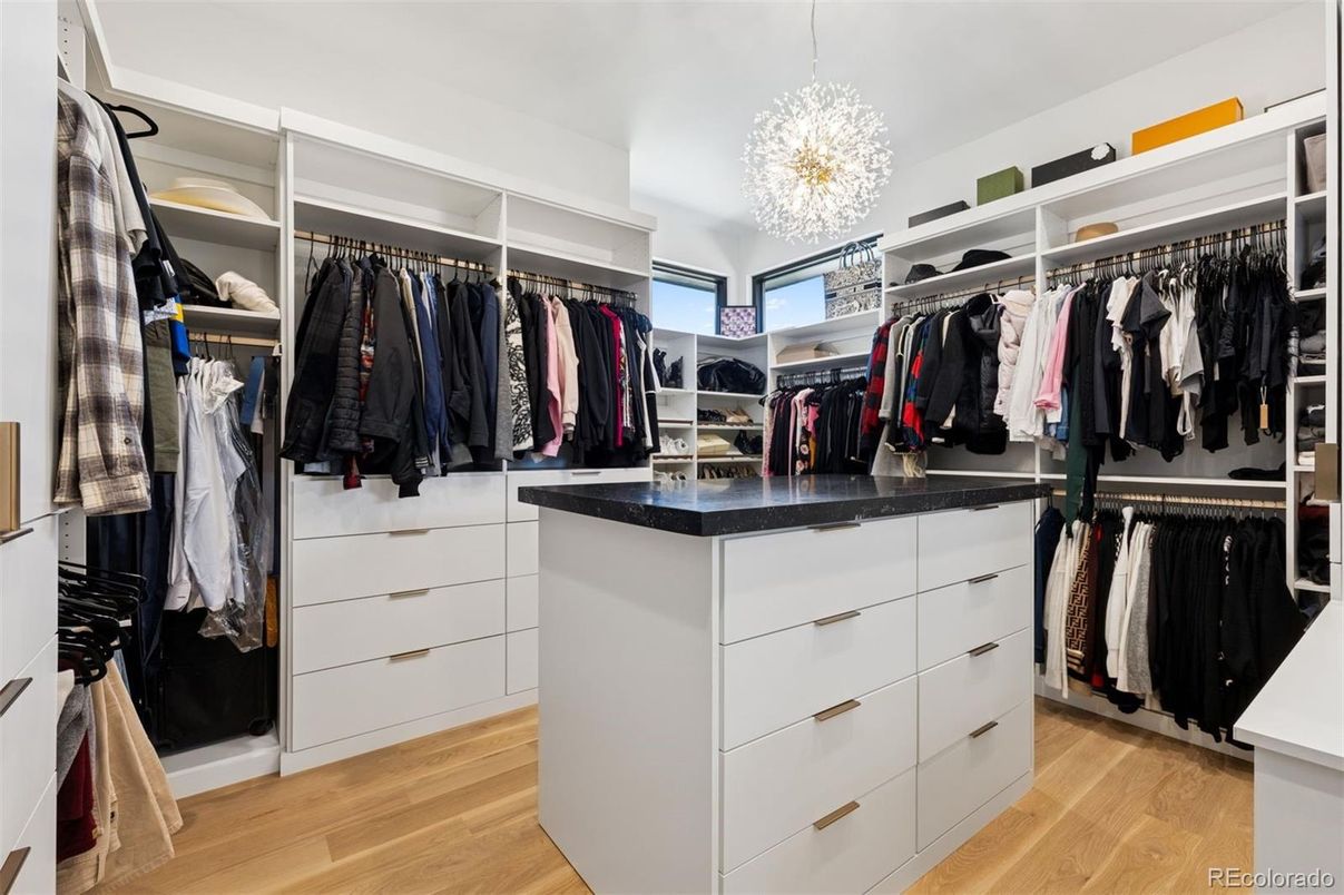 Interior, Pendant Lights, Walk-in Closets, Wood Texture Flooring