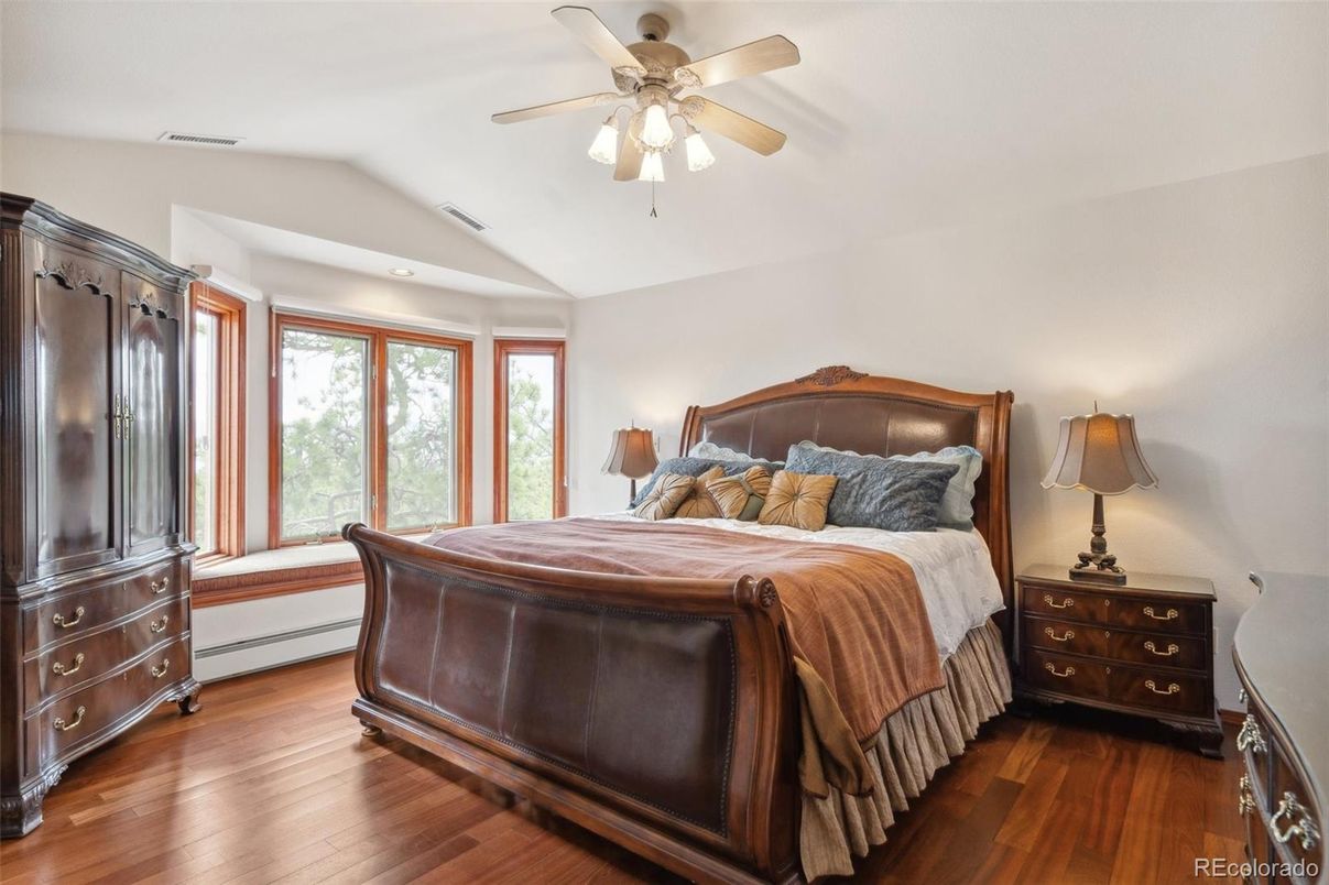 Bedroom, Interior, Wood Texture Flooring