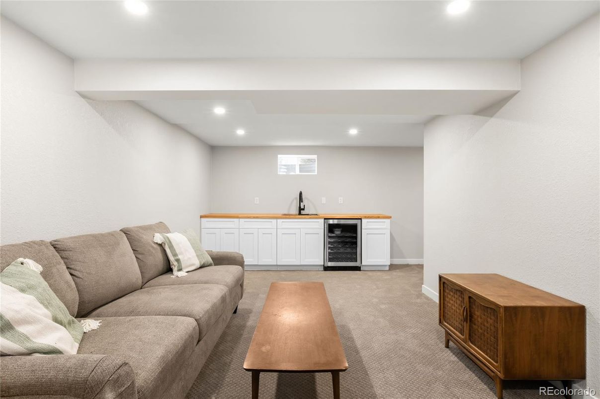 Interior, Living room, Recessed Lighting