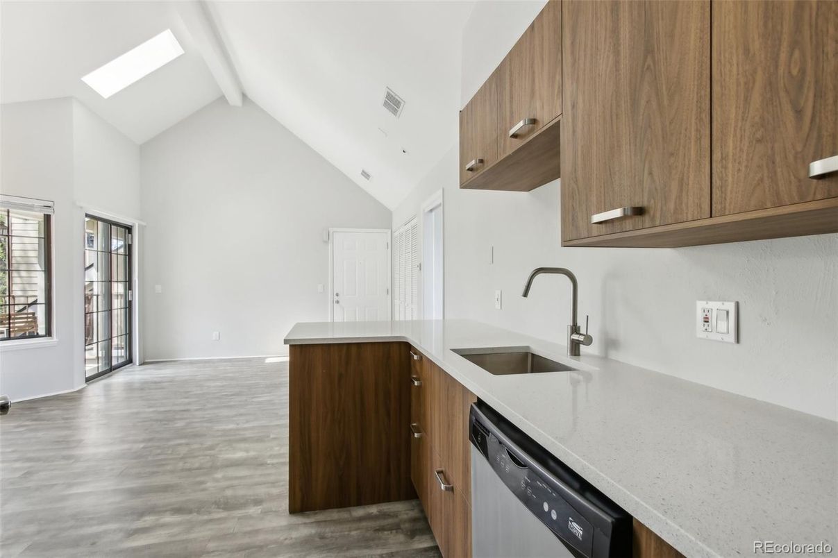 Interior, Kitchen, Wood Texture Flooring