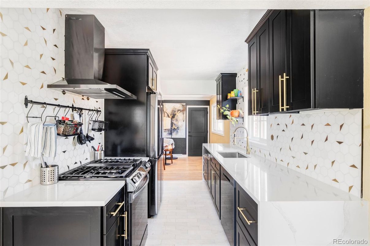 Interior, Kitchen, Wood Texture Flooring