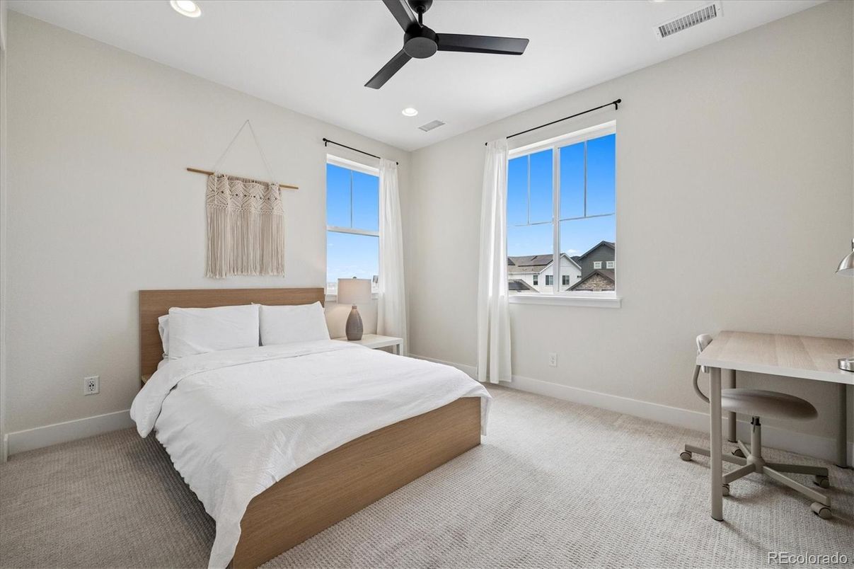 Bedroom, Interior, Recessed Lighting