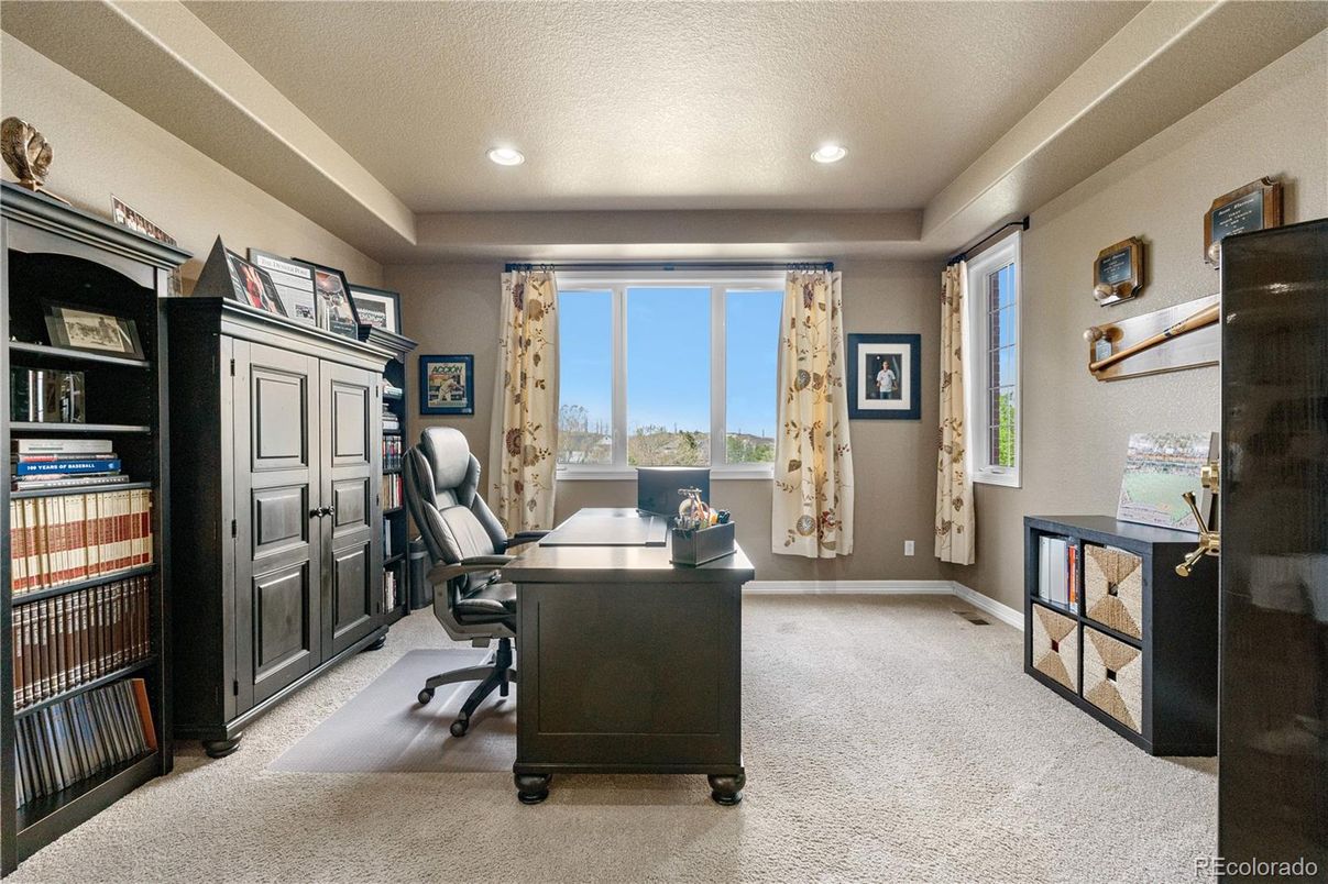 Home Office, Interior, Recessed Lighting