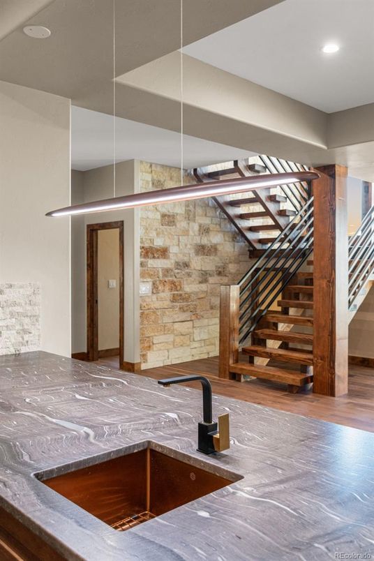 Interior, Recessed Lighting, Wood Texture Flooring