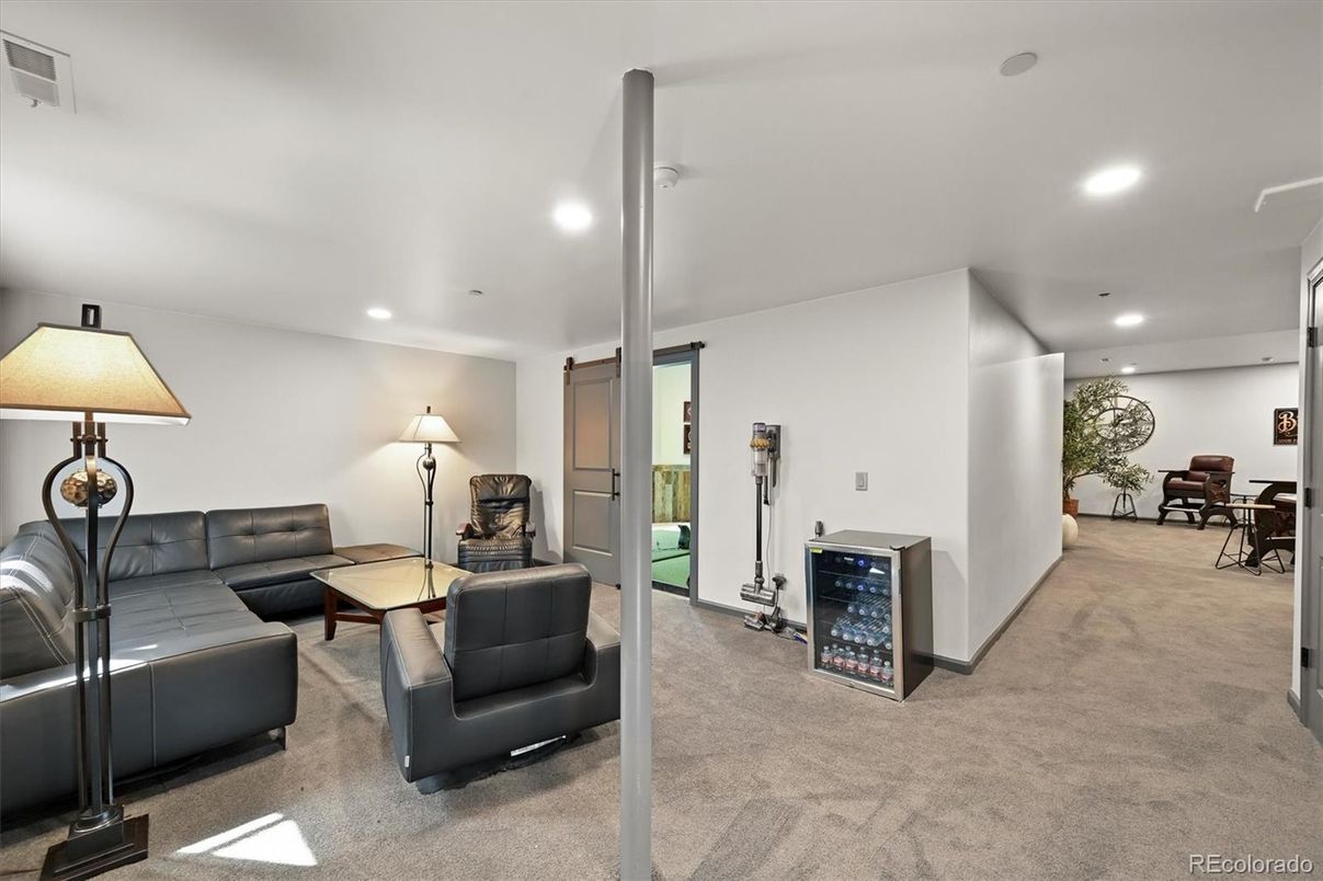 Interior, Living room, Recessed Lighting