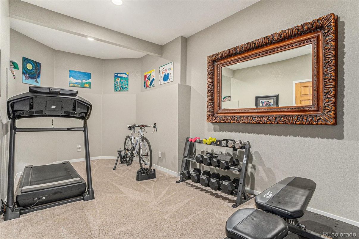 Fitness Equipment, Interior, Recessed Lighting