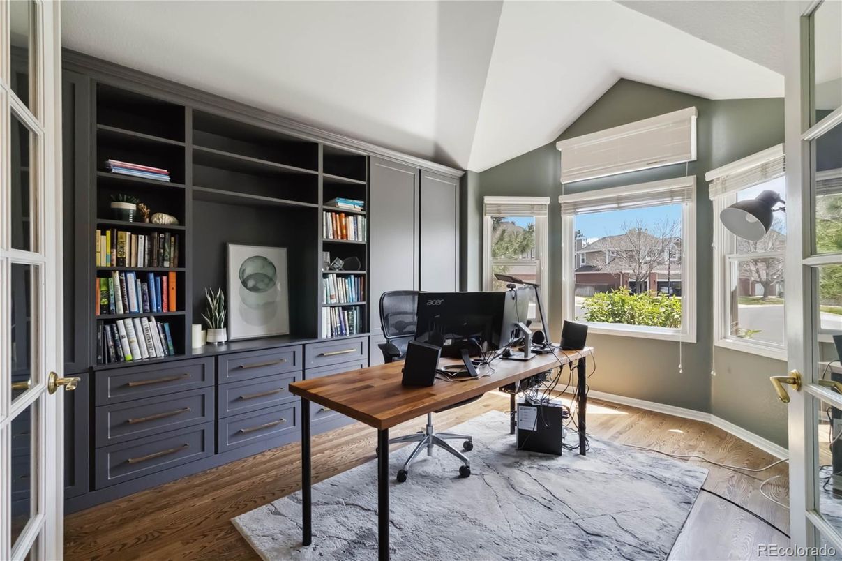 Home Office, Interior, Wood Texture Flooring
