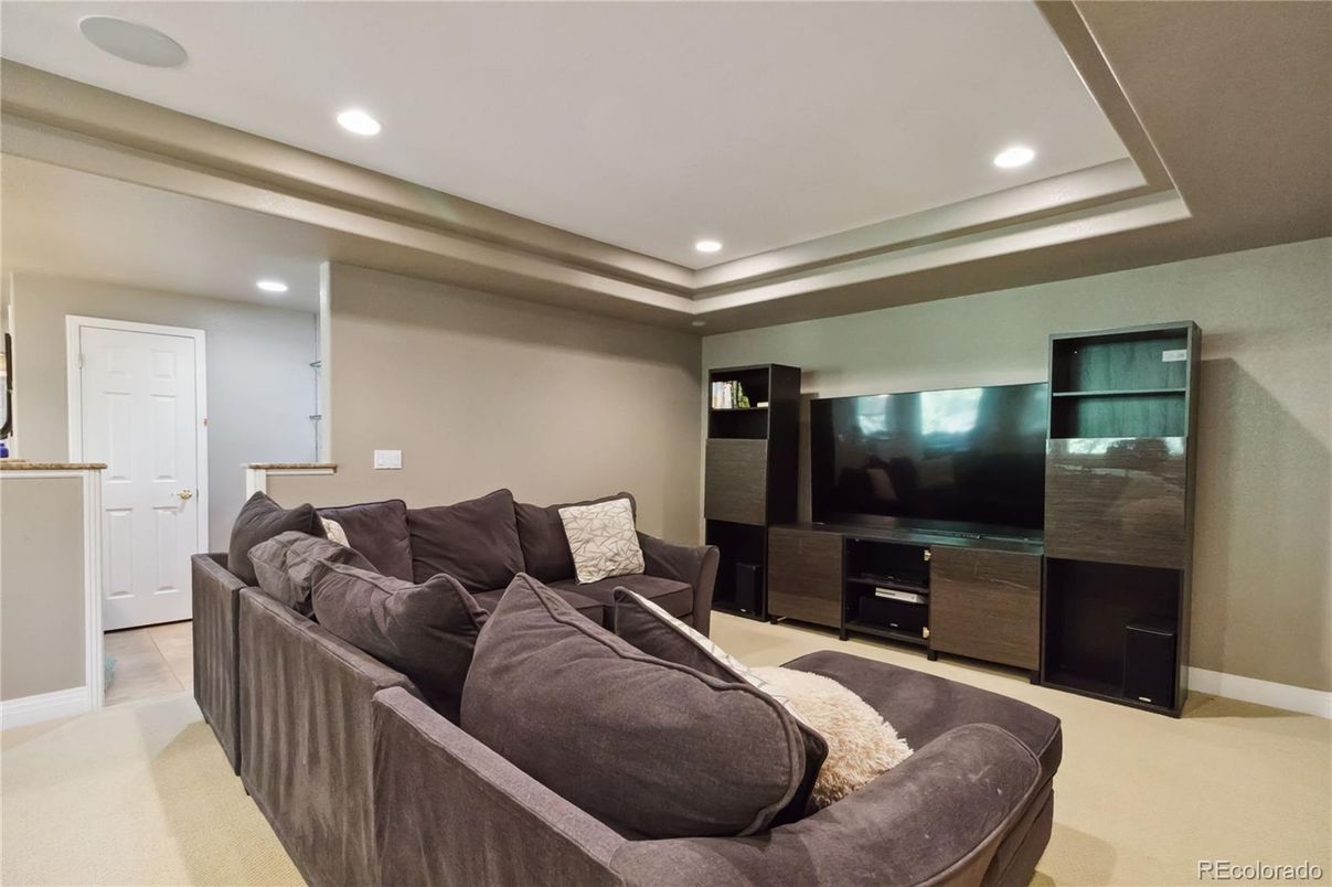 Interior, Living room, Recessed Lighting