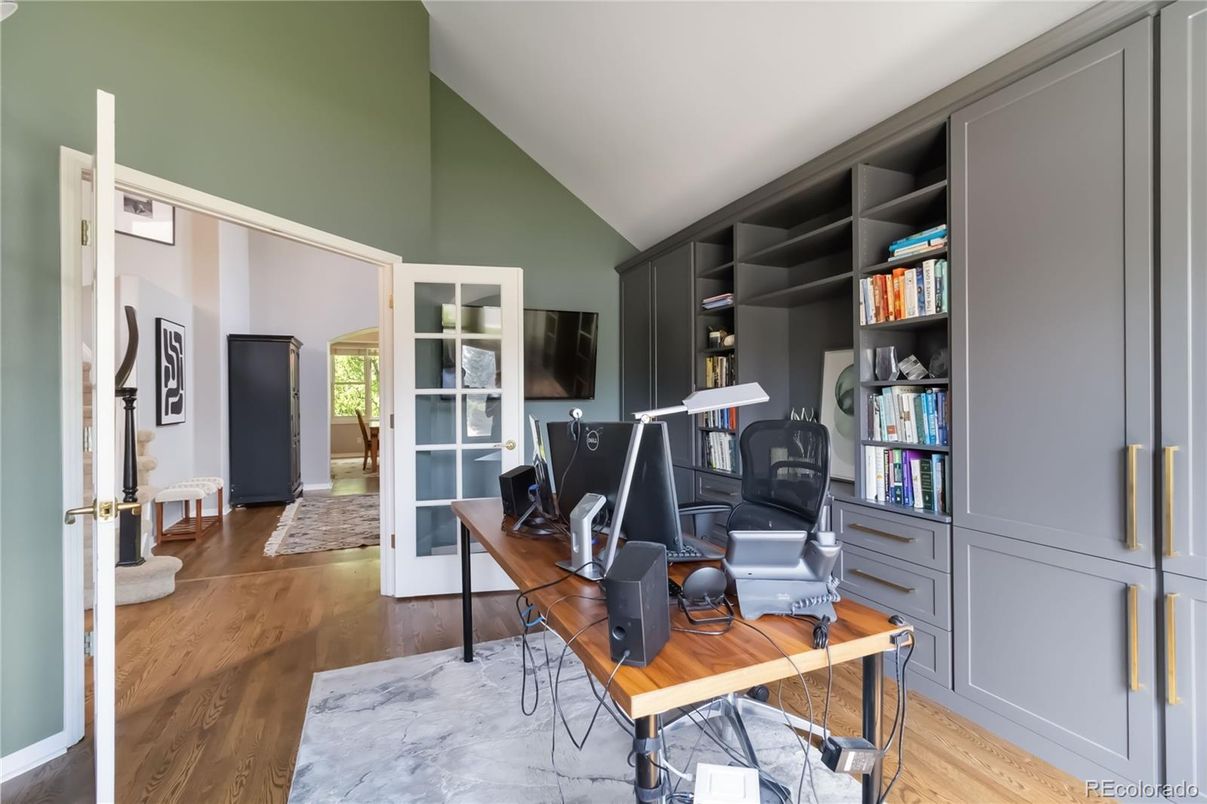 Home Office, Interior, Wood Texture Flooring