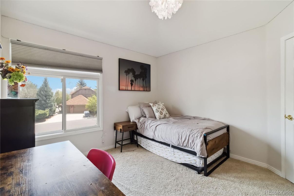Bedroom, Chandelier, Interior