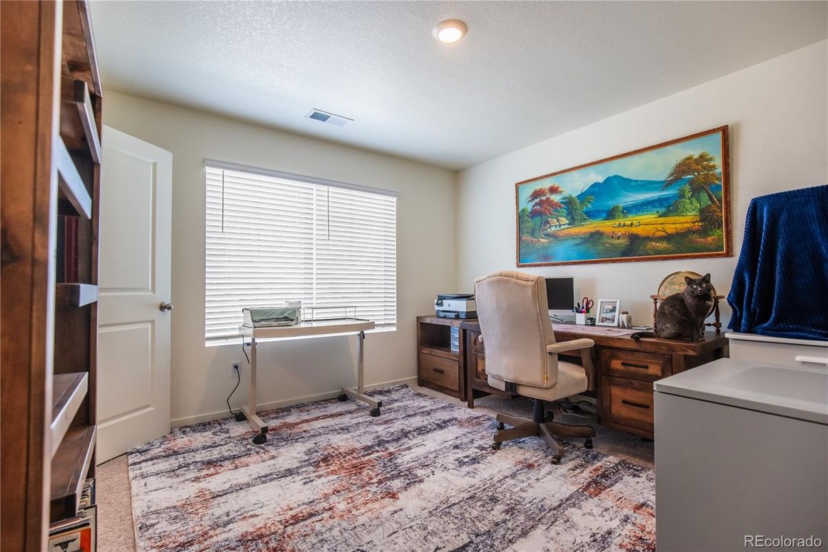 Home Office, Interior, Recessed Lighting