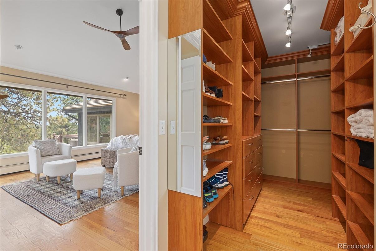 Interior, Recessed Lighting, Walk-in Closets, Wood Texture Flooring
