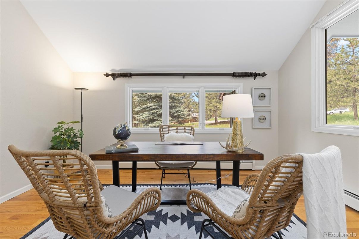 Home Office, Interior, Wood Texture Flooring