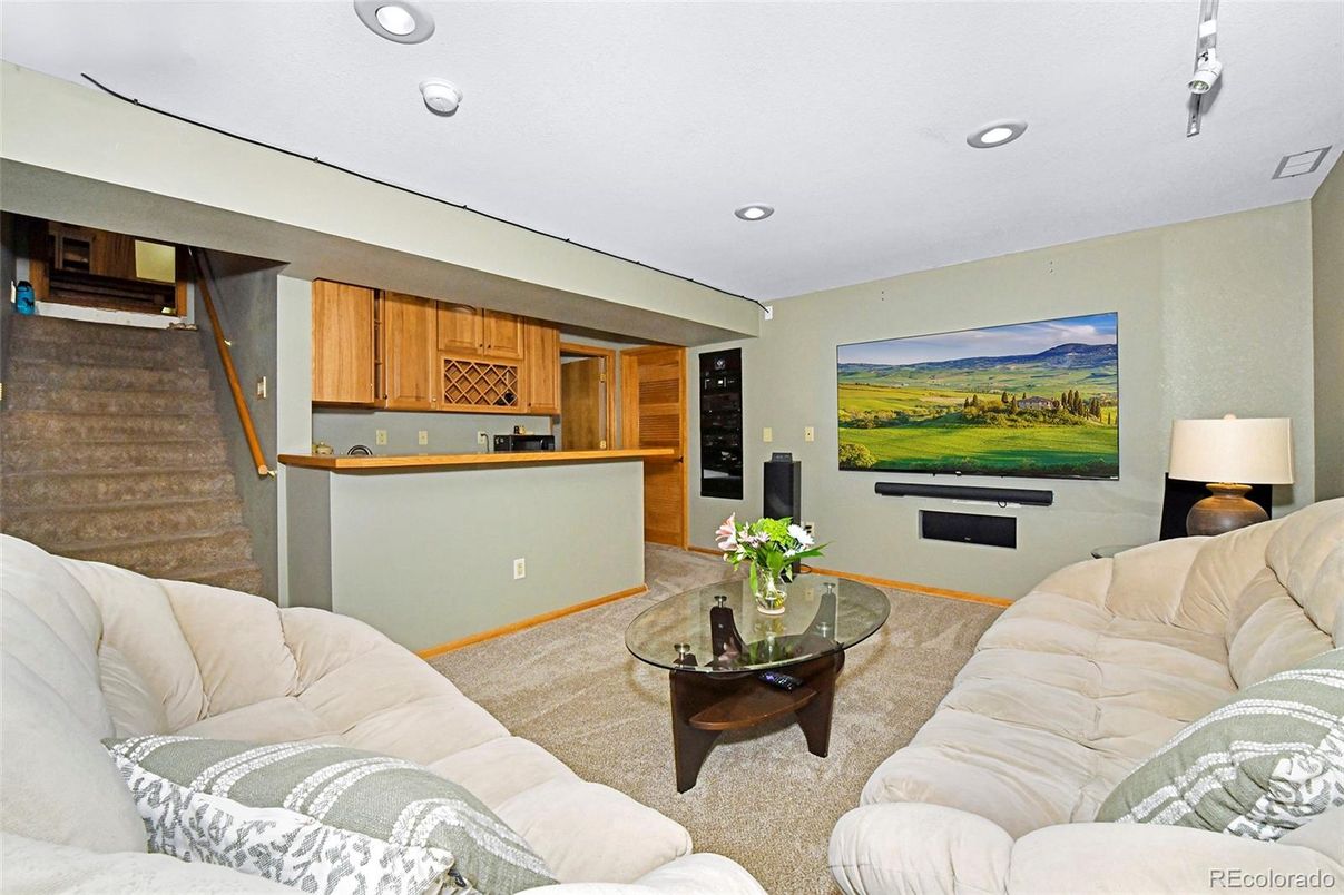 Interior, Living room, Recessed Lighting