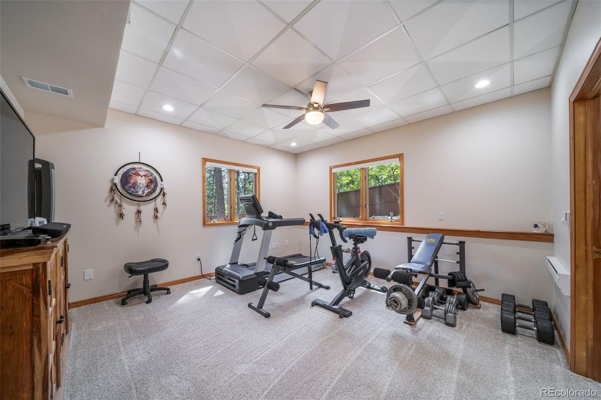 Fitness Equipment, Interior, Recessed Lighting