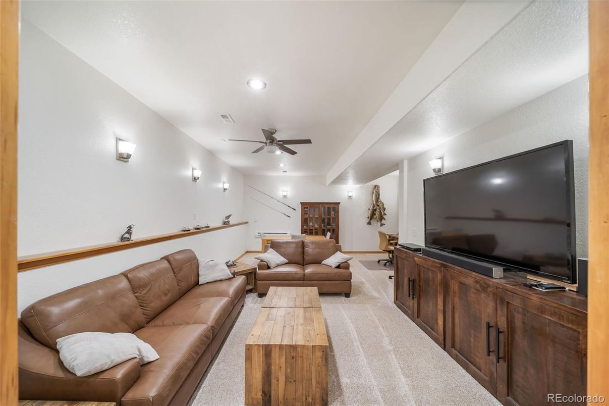 Interior, Living room, Recessed Lighting