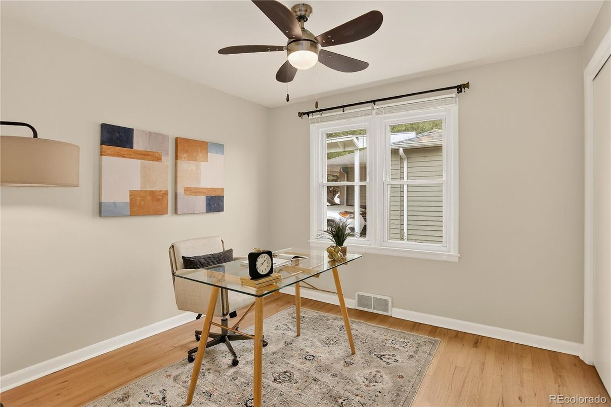 Home Office, Interior, Wood Texture Flooring