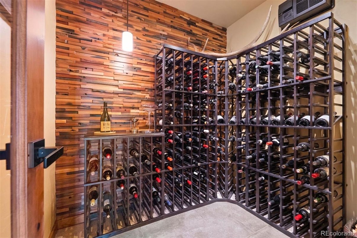 Interior, Pendant Lights, Wine Storage, Wooden Walls
