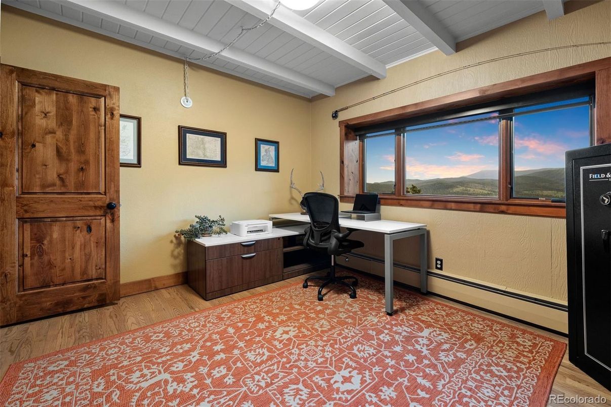 Home Office, Interior, Wood Texture Flooring