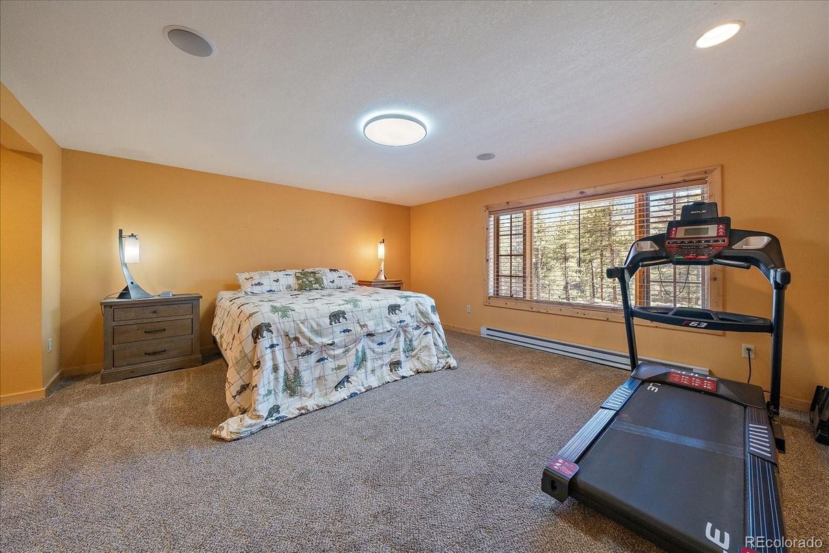 Bedroom, Fitness Equipment, Interior, Recessed Lighting