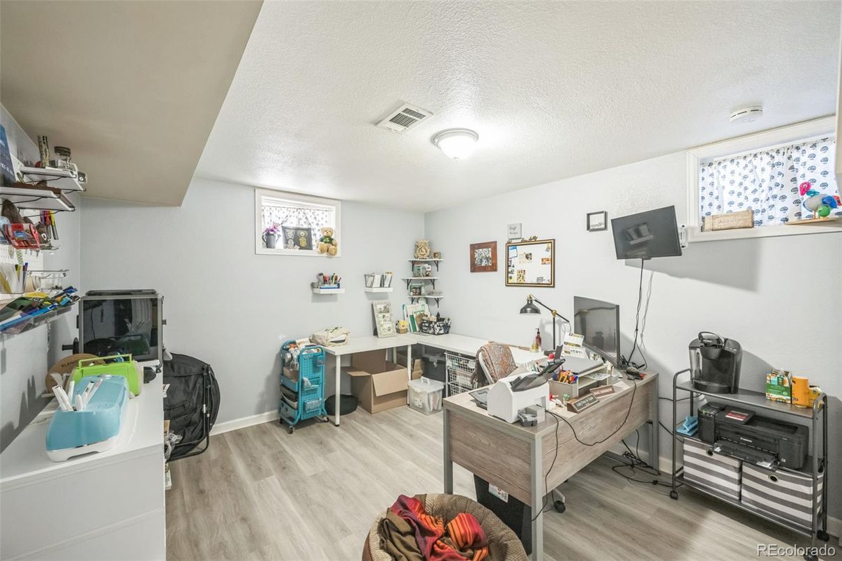 Home Office, Interior, Wood Texture Flooring