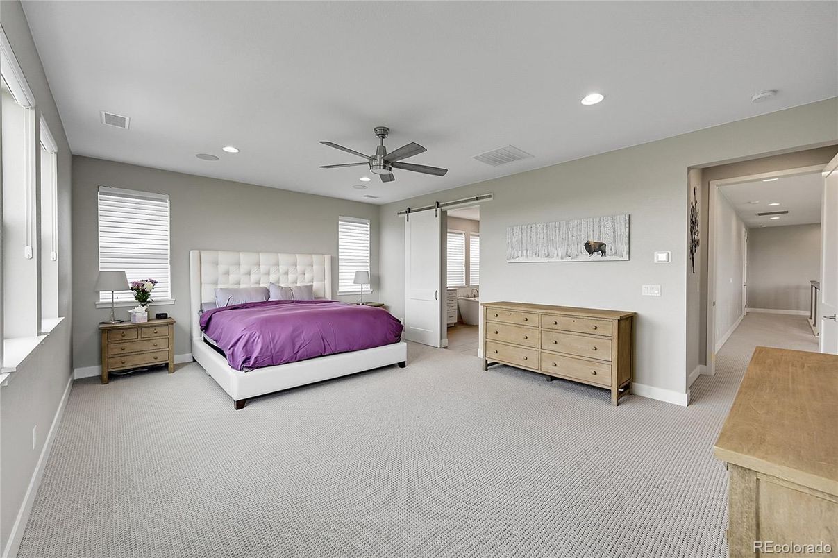 Bedroom, Interior, Recessed Lighting