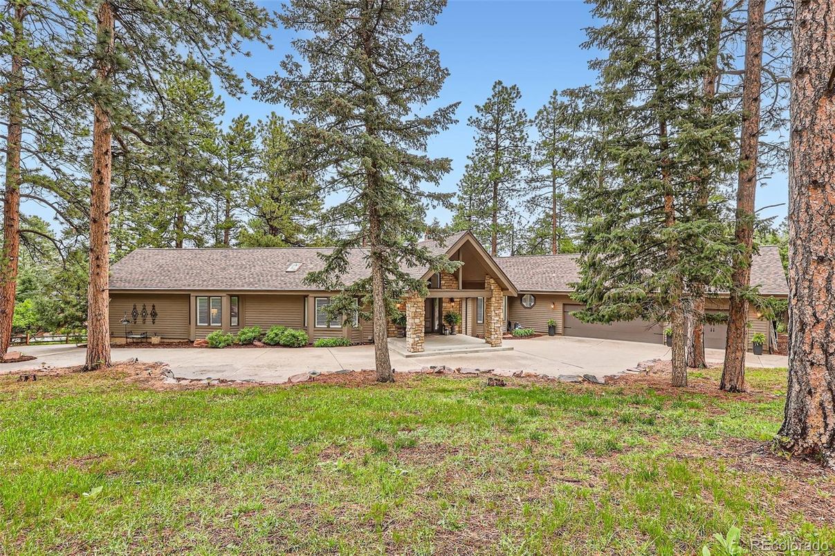 Attached, Backyard, Exterior, Facade, Log Home