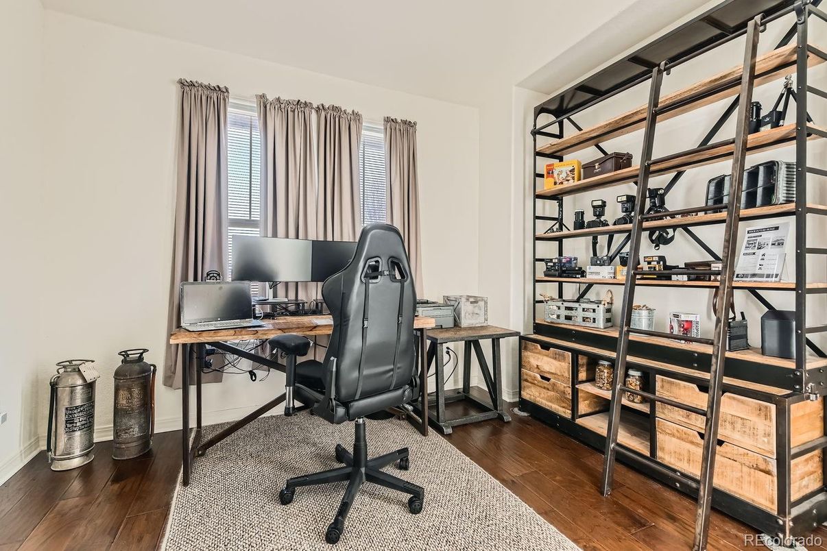 Home Office, Interior, Wood Texture Flooring