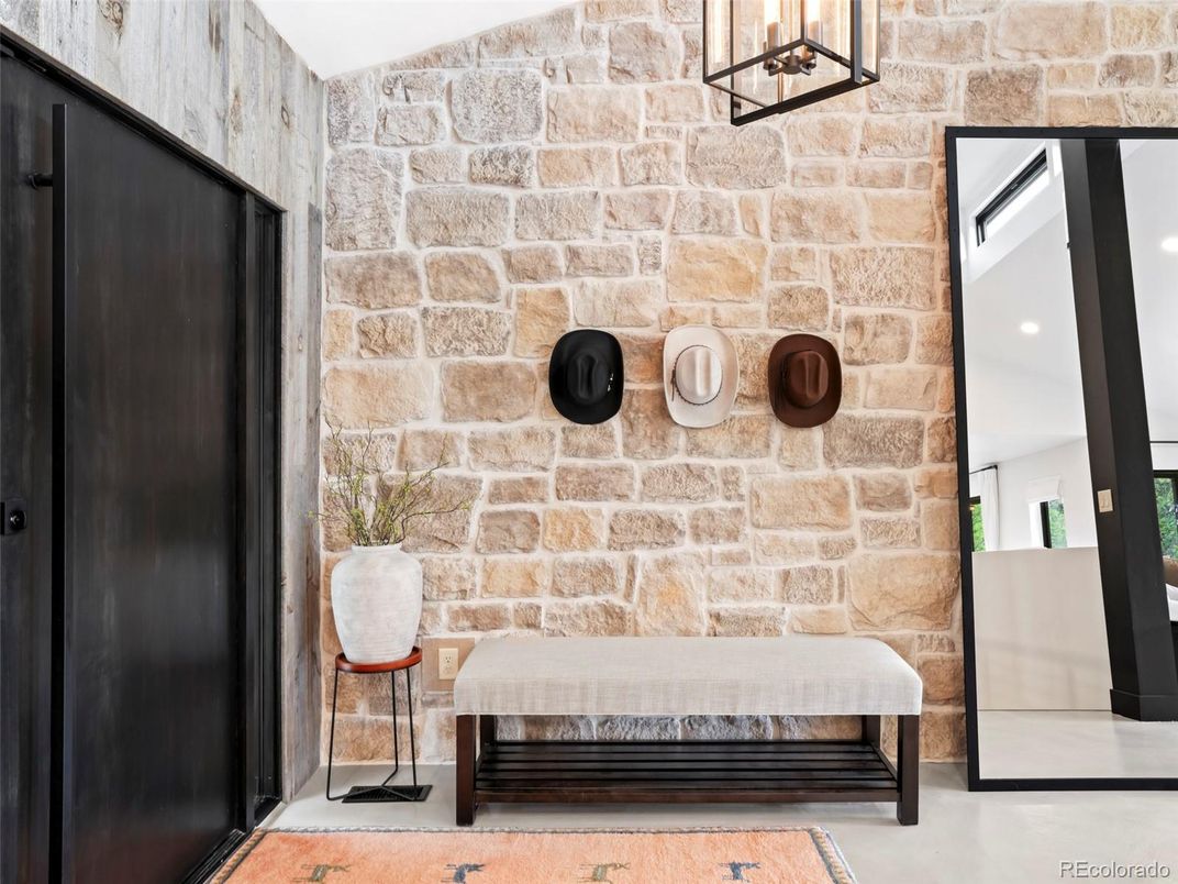 Interior, Pendant Lights, Stone Walls