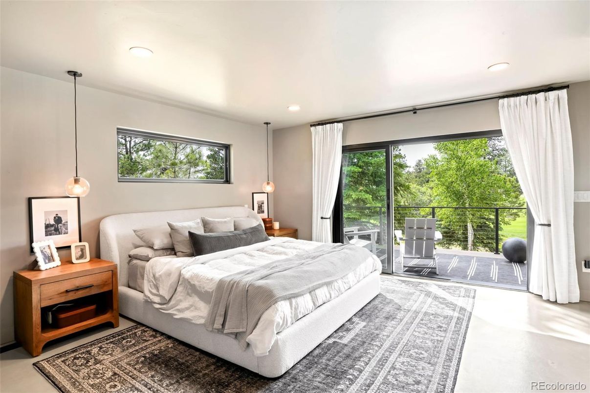 Bedroom, Interior, Pendant Lights, Recessed Lighting