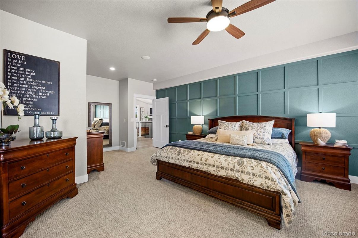 Bedroom, Interior, Recessed Lighting