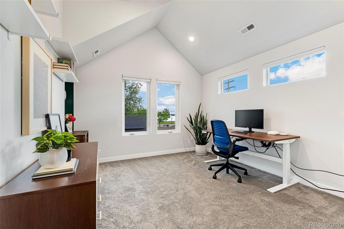 Home Office, Interior, Recessed Lighting