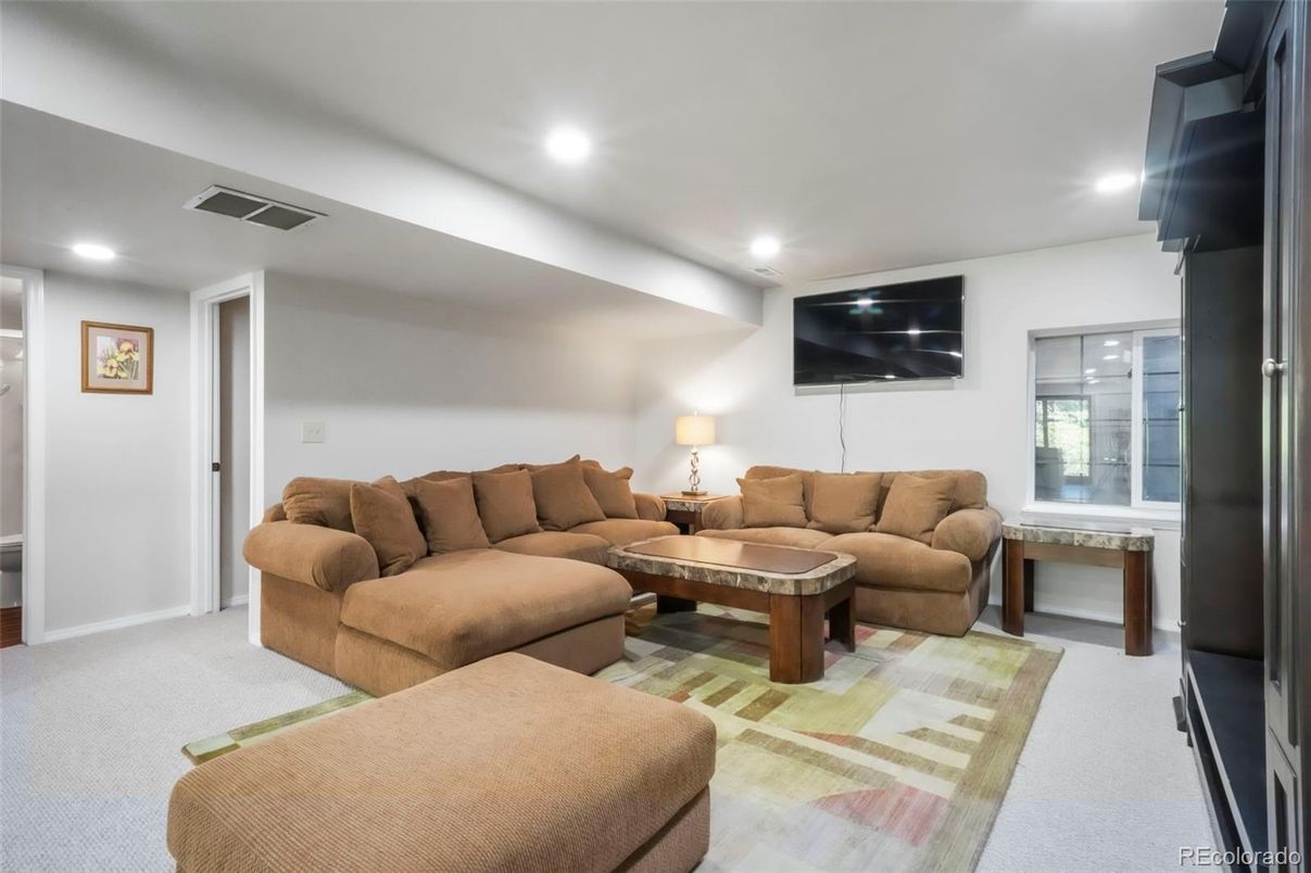 Interior, Living room, Recessed Lighting
