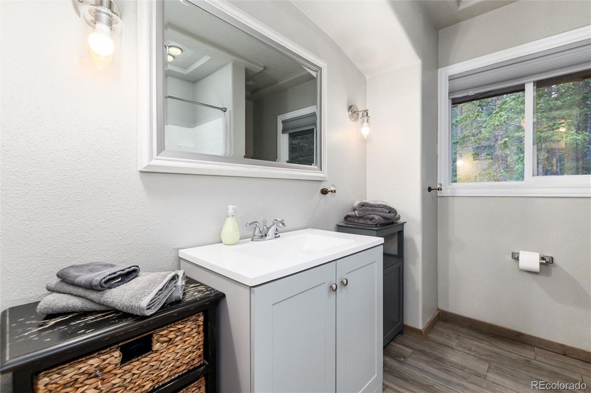 Bathroom, Interior, Wood Texture Flooring