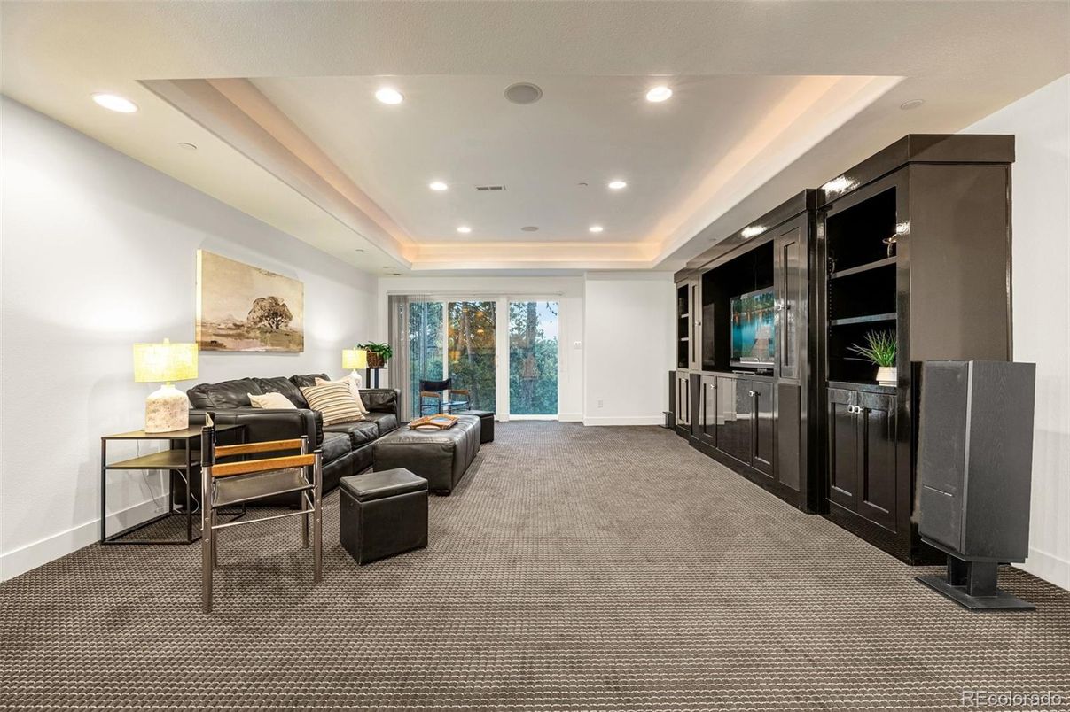 Interior, Living room, Recessed Lighting
