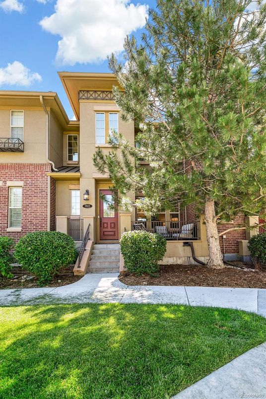Backyard, Exterior, Facade, Brick Facade, Mediterranean