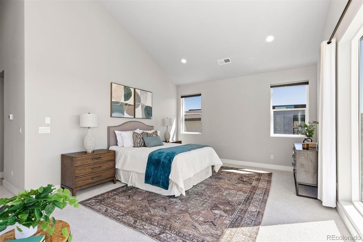 Bedroom, Interior, Recessed Lighting
