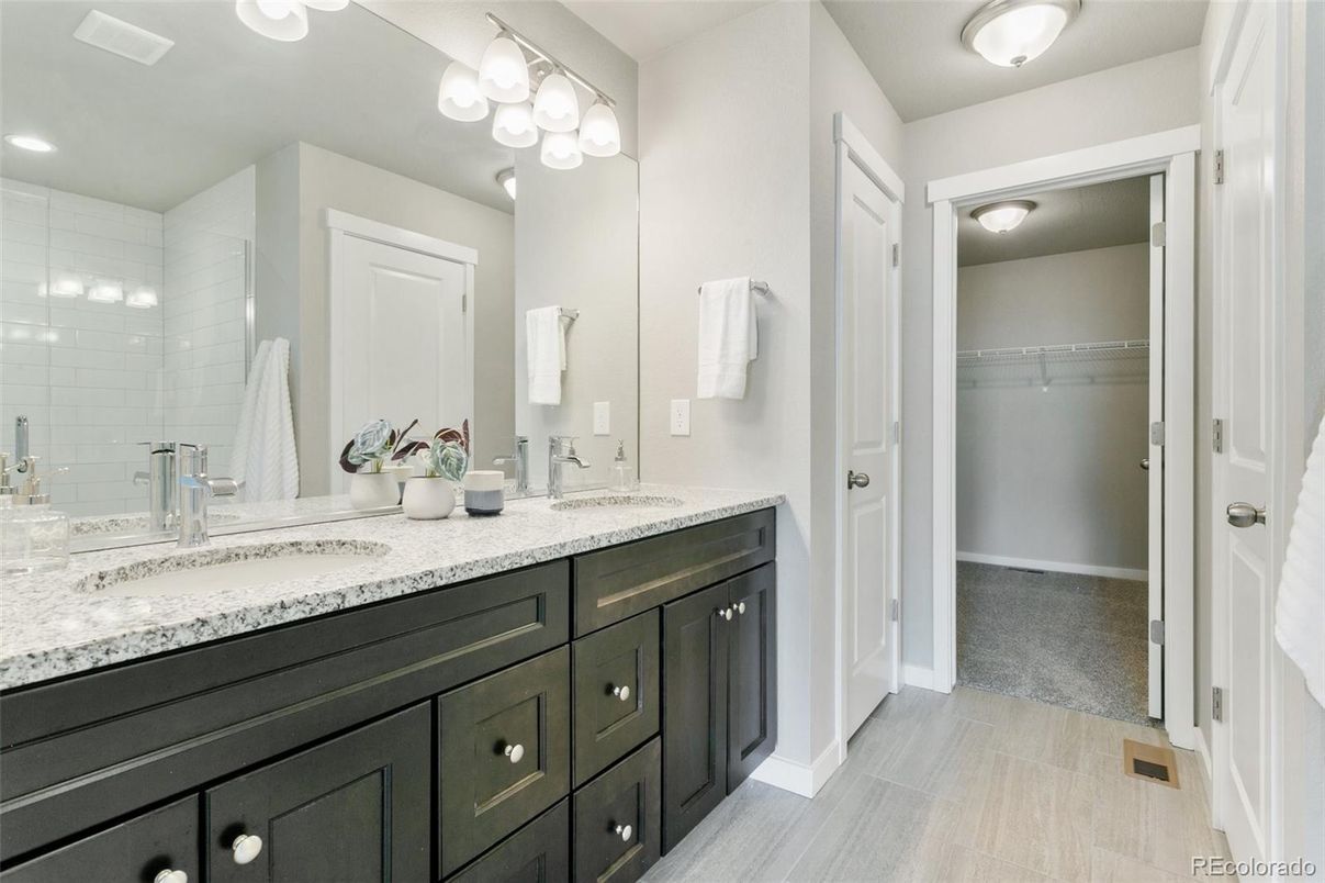 Bathroom, Dual Sink Vanities, Interior, Walk-in Closets