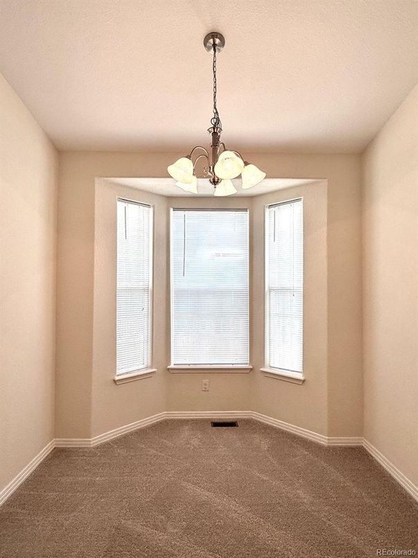 Chandelier, Empty room, Interior