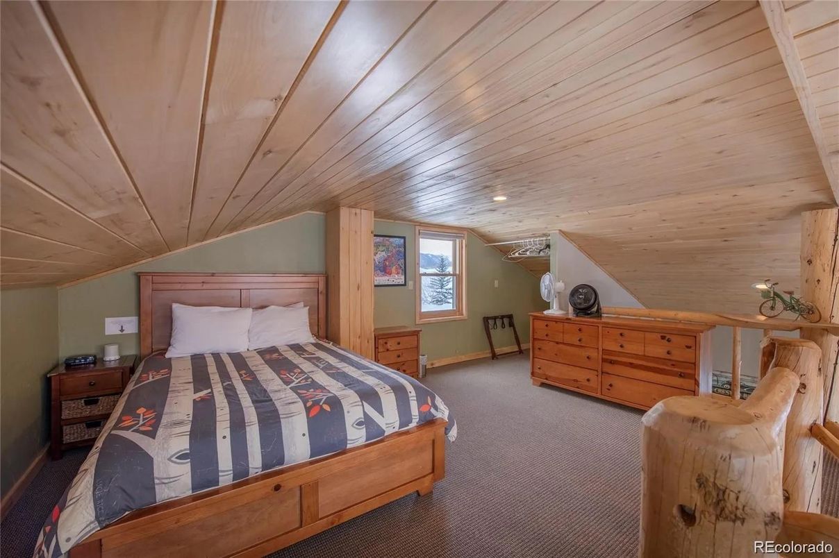 Bedroom, Interior, Recessed Lighting, Wooden Ceilings