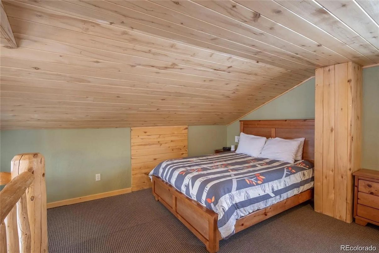 Bedroom, Interior, Wooden Ceilings, Wooden Walls