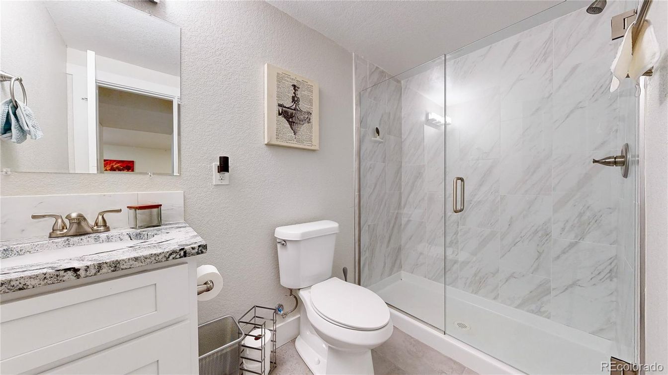 Bathroom, Glass Shower, Interior, Marble Walls