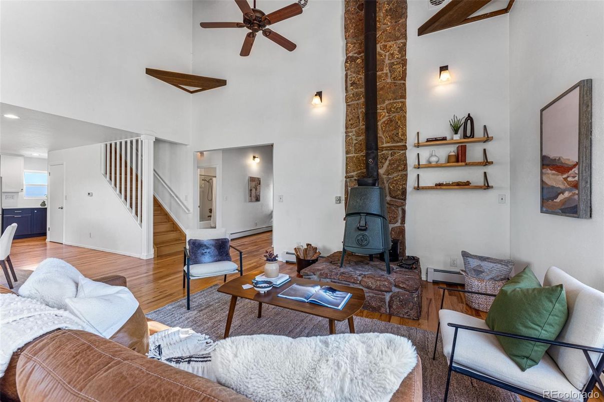 Fireplace, Interior, Living room, Wood Texture Flooring