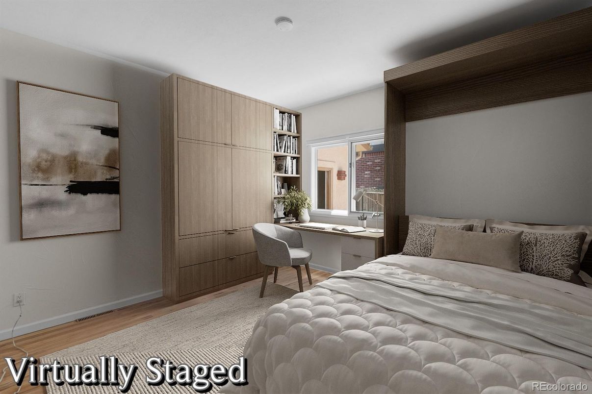 Bedroom, Home Office, Interior, Wood Texture Flooring