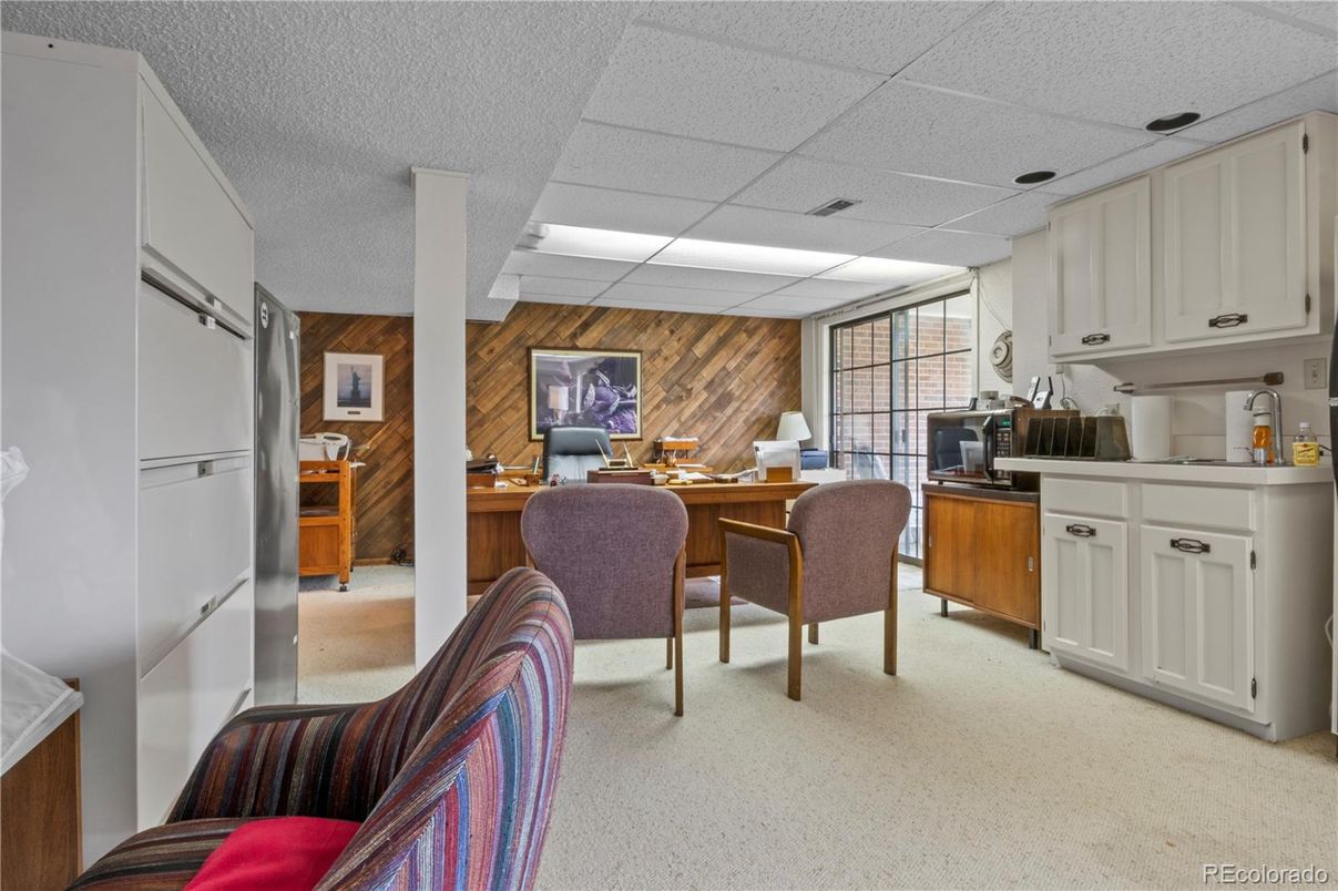 Home Office, Interior, Kitchen, Wooden Walls