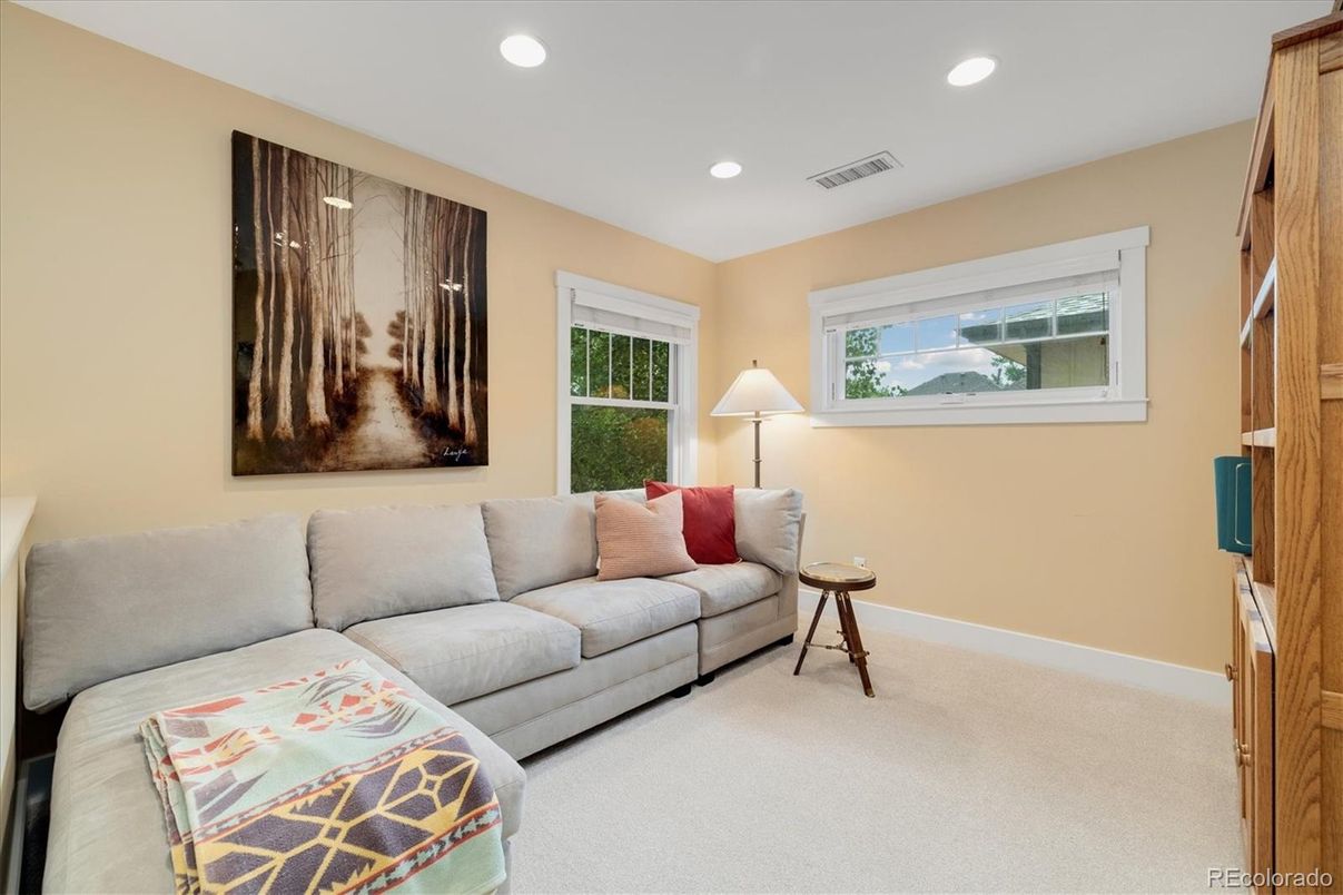 Interior, Living room, Recessed Lighting