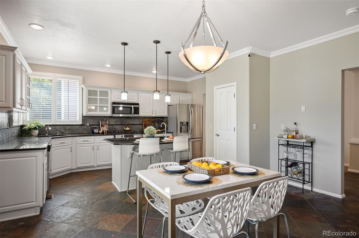Interior, Kitchen, Pendant Lights, Recessed Lighting, Stainless Steel Appliances