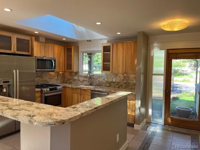 Interior, Kitchen, Recessed Lighting, Stainless Steel Appliances