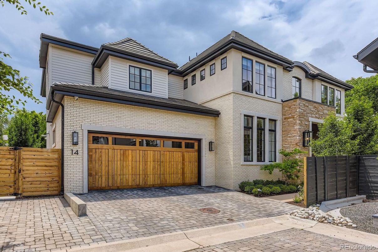 Attached, Exterior, Facade, Brick Facade, Mediterranean