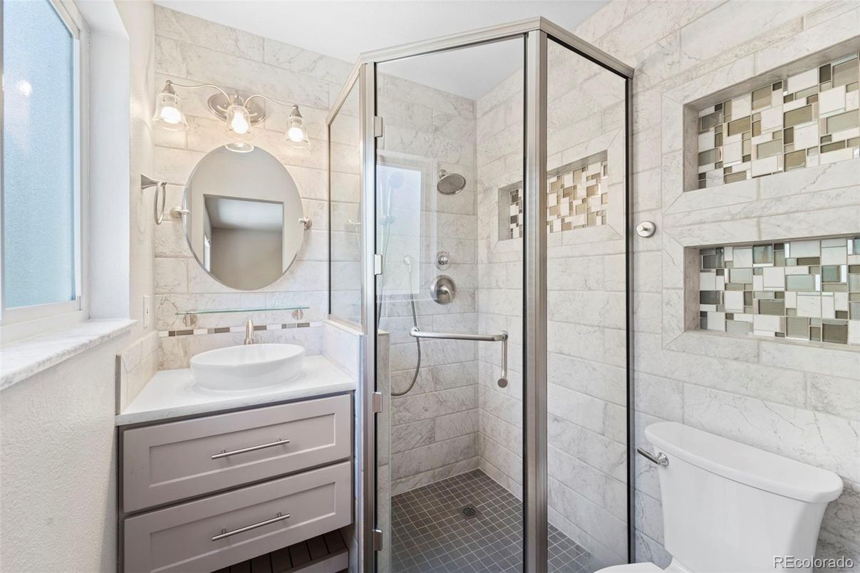 Bathroom, Glass Shower, Interior
